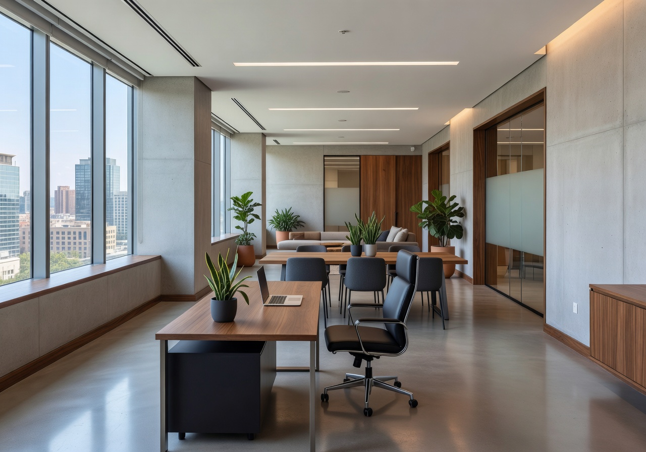 Modern upscale office environment